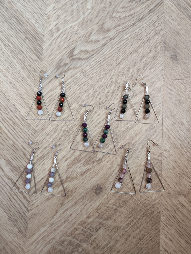 Boucles d'oreilles triangles