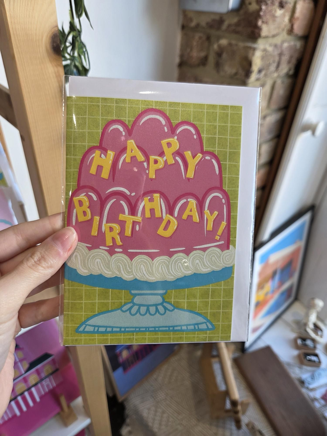 Jelly Happy Birthday Greetings Card - MD-023