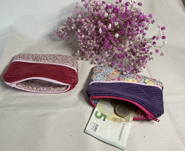 Porte monnaie en velours 