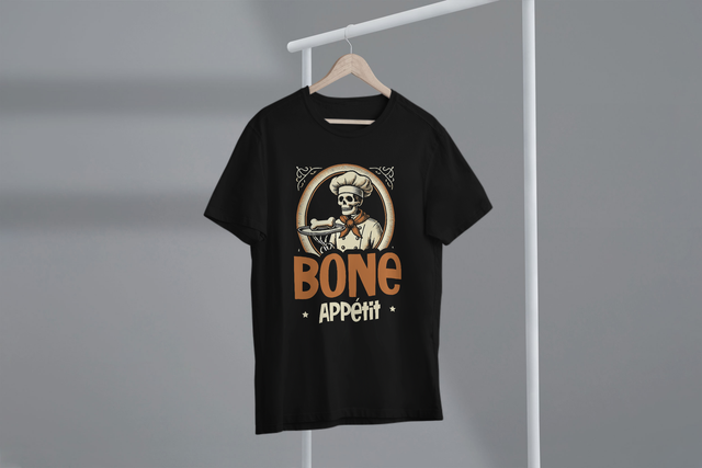 Bone Appétit, Halloween Food Humor, Skeleton Treats. Knochenappetit, Halloween-Food-Humor, Skelett-Leckereien
