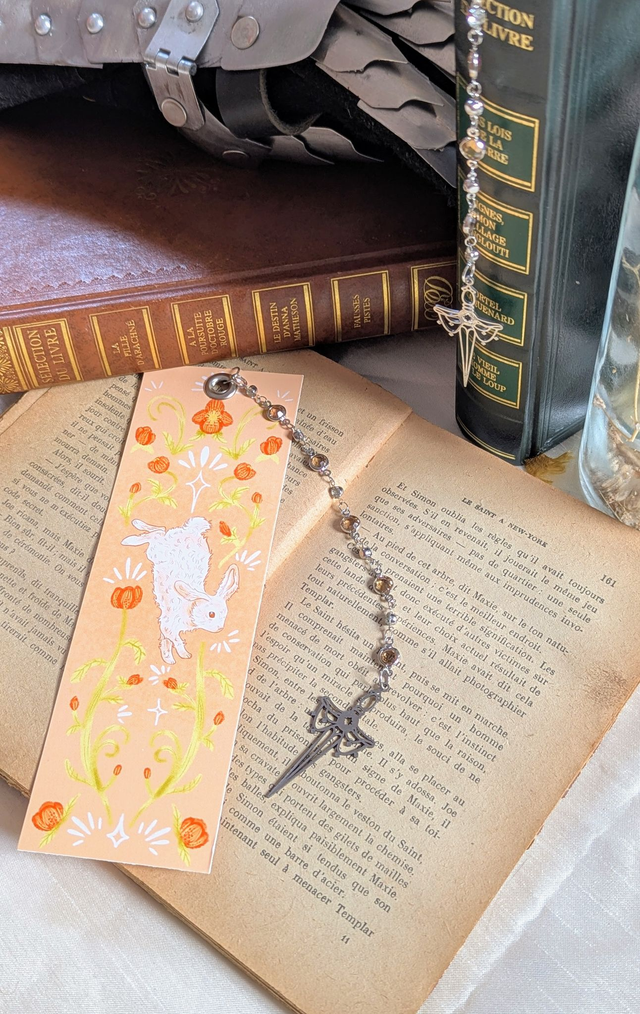 Marque-pages Lapins et Hellébores