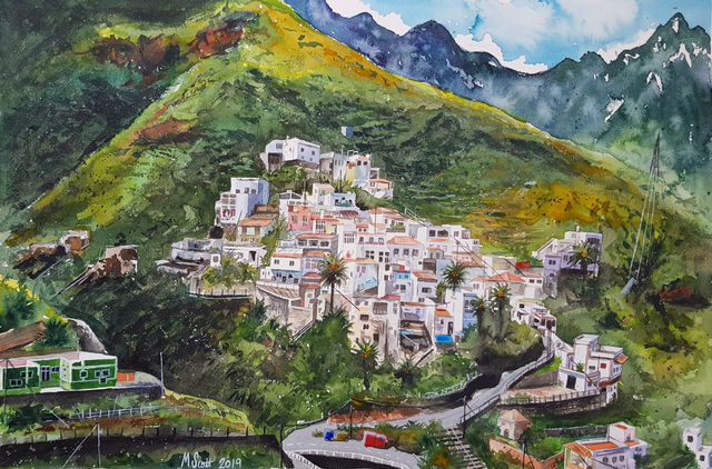 Tenerife mountain village - original
