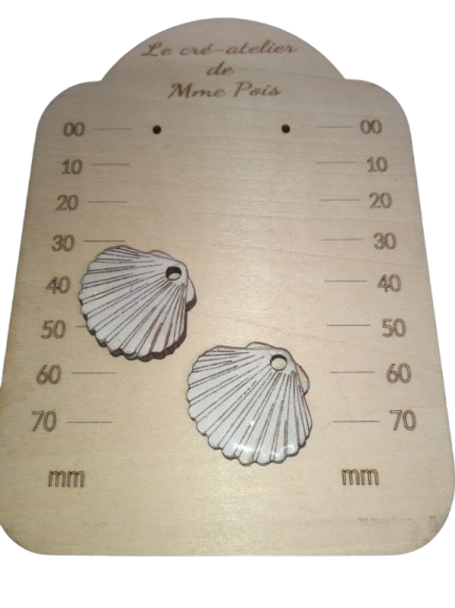 Perle Marine – Pampille artisanale bois &amp; résine