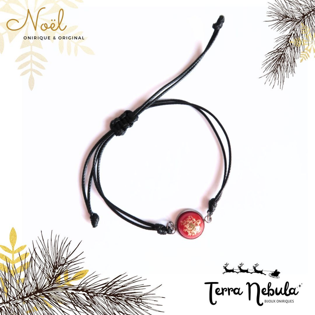 Bracelet fleuri Confiance (rouge) | BR16 | Ombelles