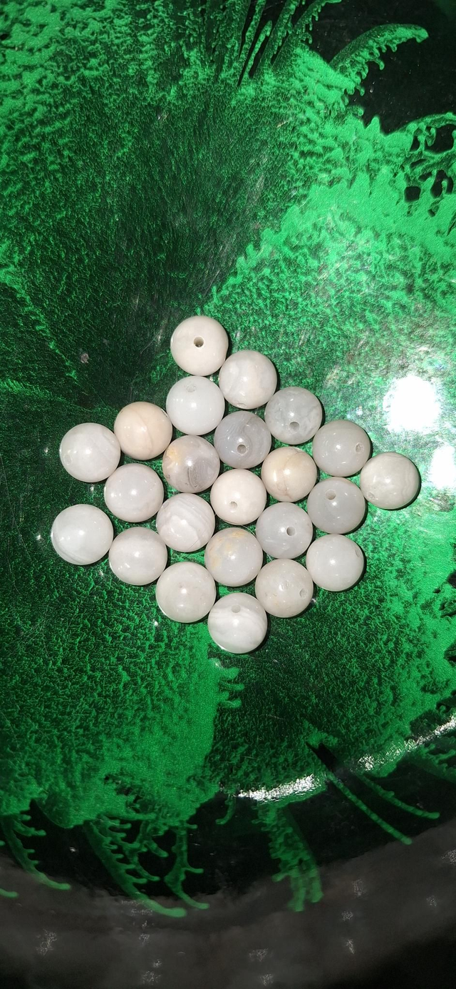 White agate 8mm LAST CHANCE