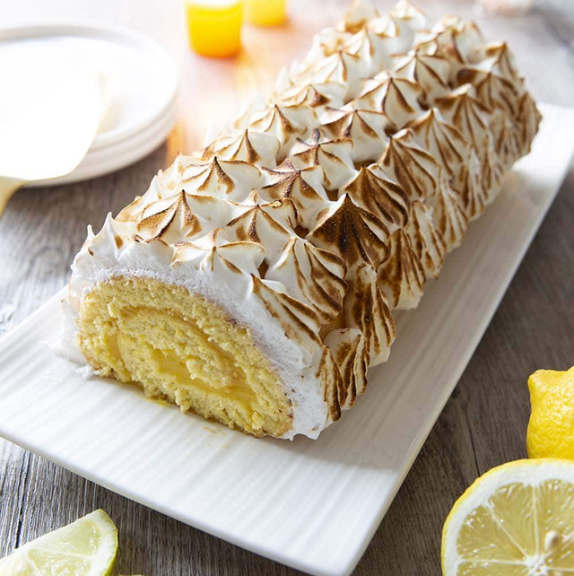 Bûche citron meringuée 
