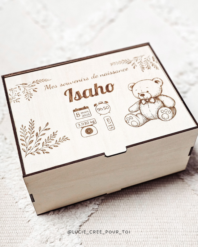 Boîte souvenirs de naissance