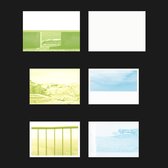 Série Bleu et magenta pastel fluorescent, jaune fluorescent (3 cartes)