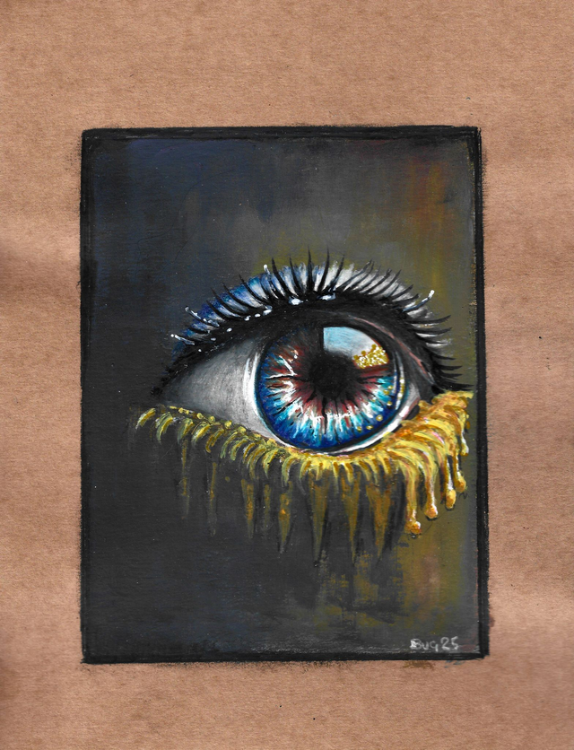 "Golden Tears" - Ltd Edition Printed Artwork A5 and A4 