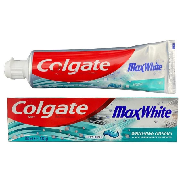 Colgate Max White Crystal Mint Gel With Whitening Crystals Toothpaste 100ml