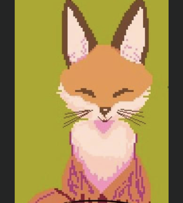 Grille le renard assis 