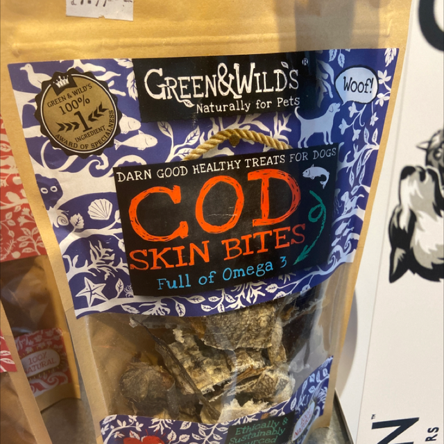 Cod skin bites 