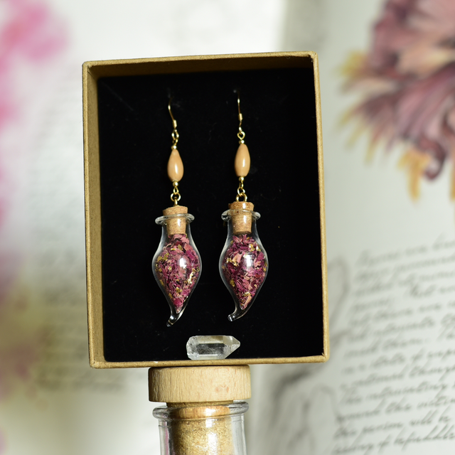 boucles d’oreilles gold rose
