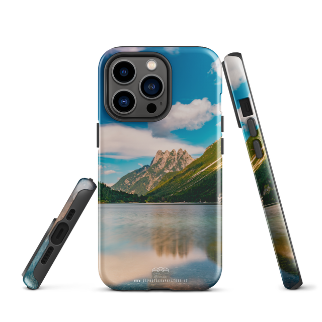 Cover iPhone rigida Landscape mountain lake 