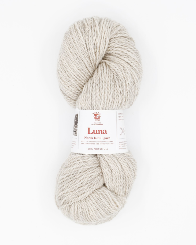 Hillesvåg Luna Lambswool - 0449 - Light Beige Heather