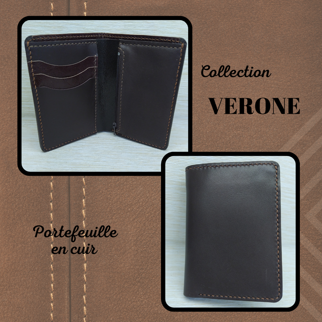VERONE portefeuille - Marron foncé
