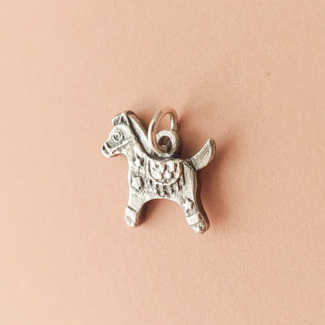 Handmade Horse Necklace - Sterling Silver Horse Charm