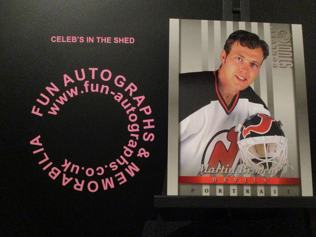 Martin Brodeur - NFL 1997 Donruss Studio Ice Hockey Original 10x8 Trading Card #20 (B)