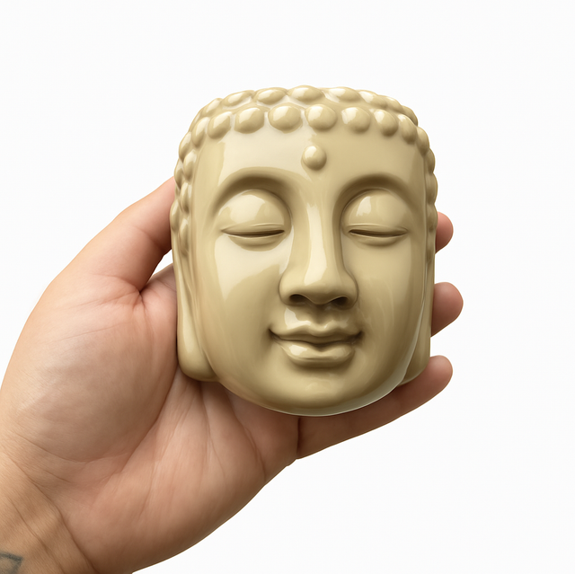 Buddha Wax Burner (Cream)
