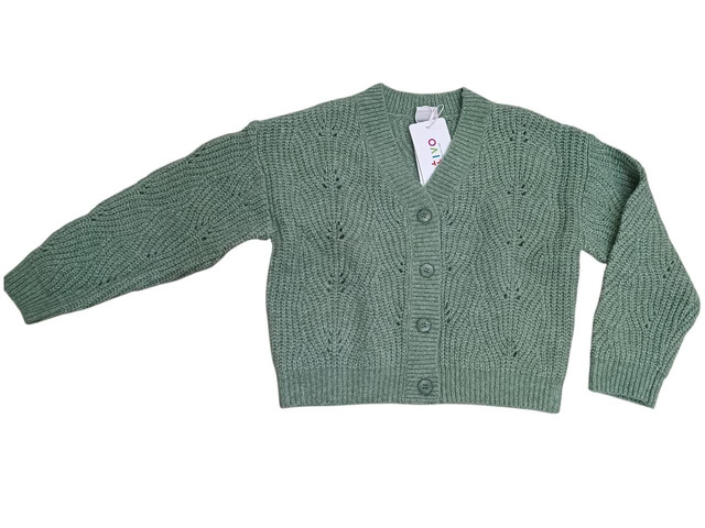 Gilet maille vert glacial 4ans