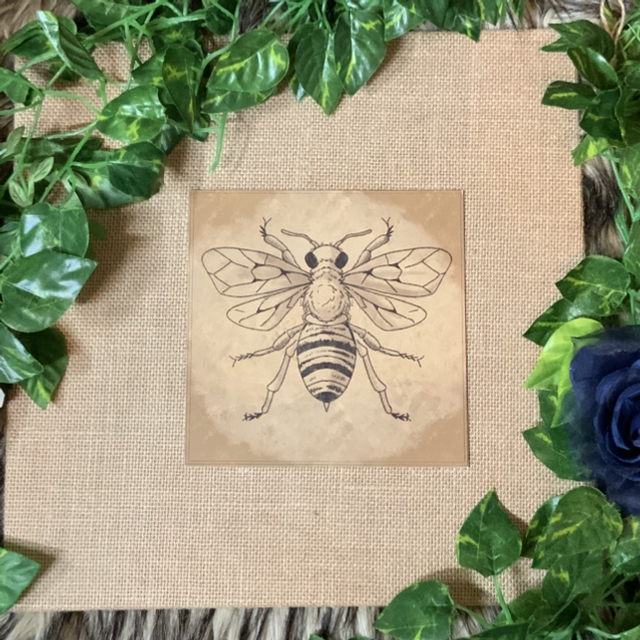 Square Print - Bee