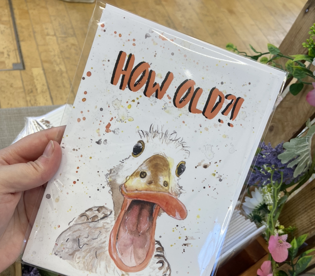 ‘How Old!’ Birthday Duck A5 Card