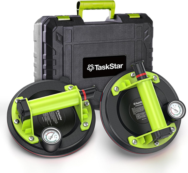 Taskstar Vakuum-Saugheber – 2er-Set, 20 cm mit Manometer