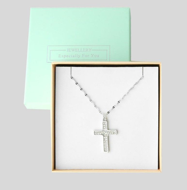 Collier da personalizzare con frase ( Croce Classica )