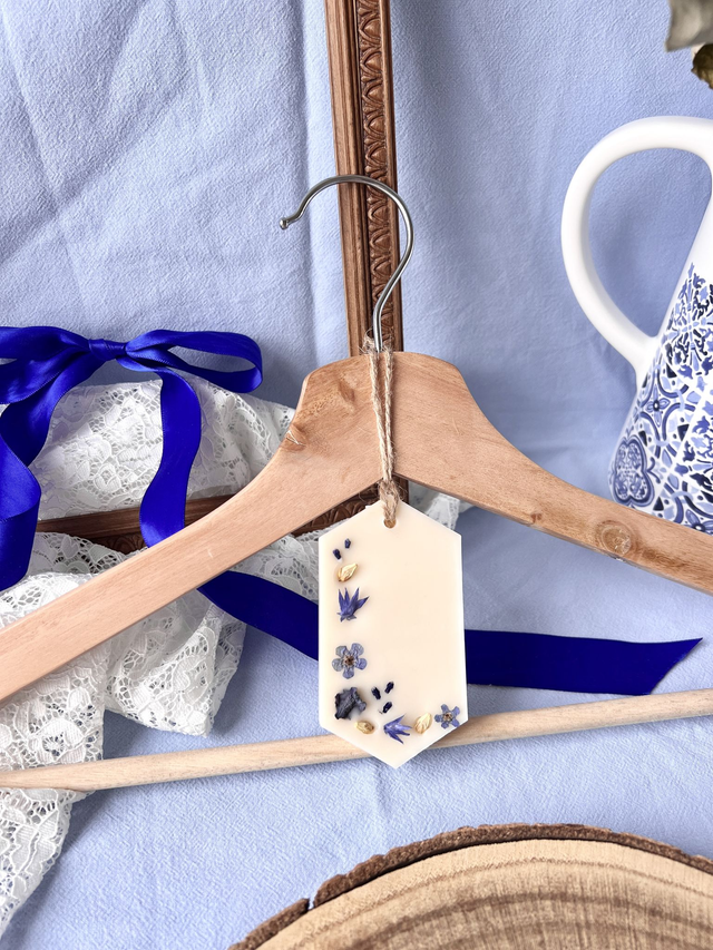 💙 Suspension parfumée Fleur de Lin - 2 en 1