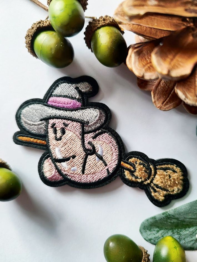 Witchy Worm Iron On Patch