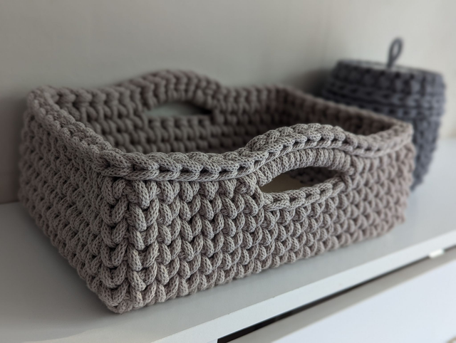 Made To Order Rectangle Crochet Basket