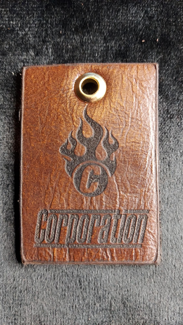 048 / 100 2nd Limited Edition Genuine CORP SOFA Leather Keyring