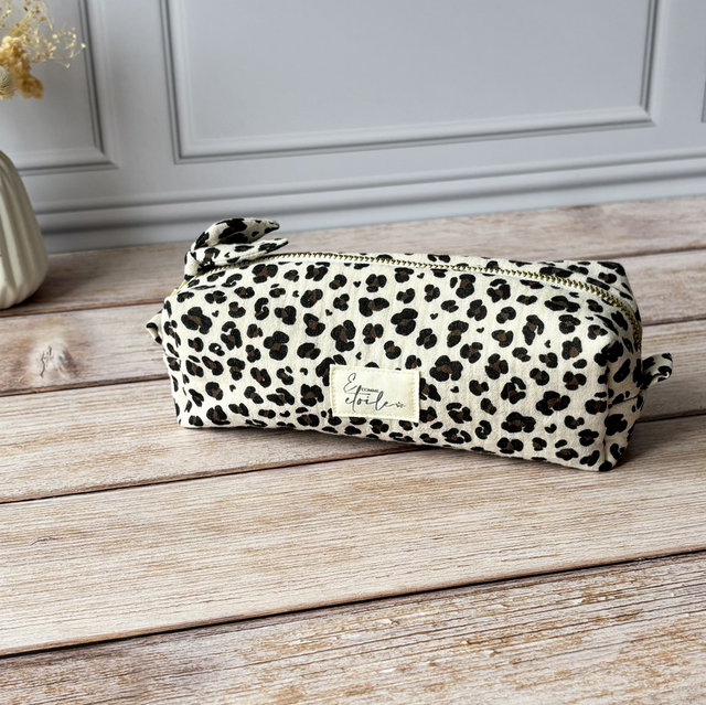 Trousse d’école en léopard 