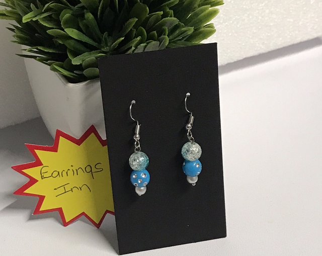 Blue Mix Dangling Earrings - BLDE97