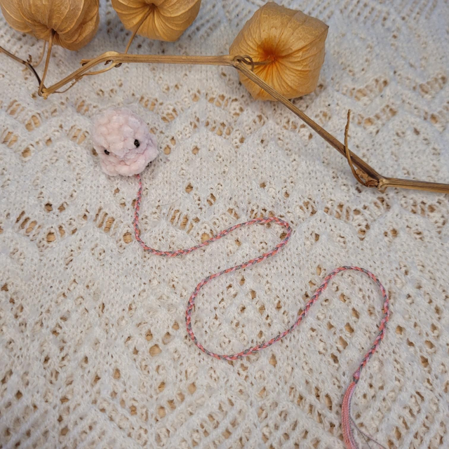 Marque page - Fluffy Poulpy - Rose