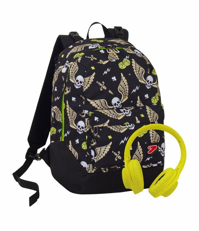 ZAINO SEVEN REVERSIBILE SKULL BOY CON CUFFIONE 