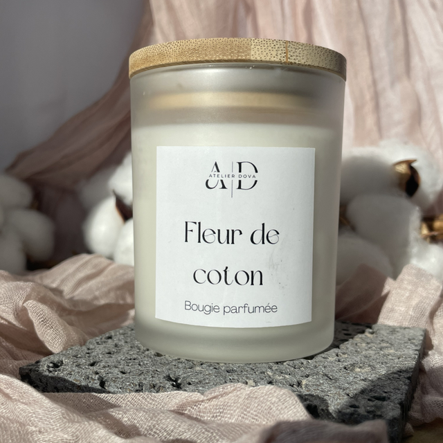 Fleur de coton bougie parfumée 