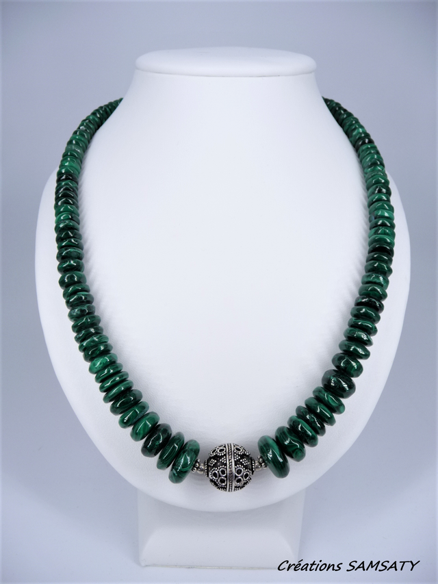 Collier malachite