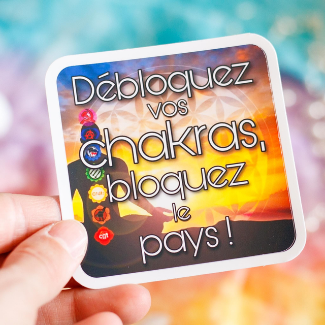 Namaste Grands Morts × Vénus en Filet ❧ Sticker Débloquez vos chakras