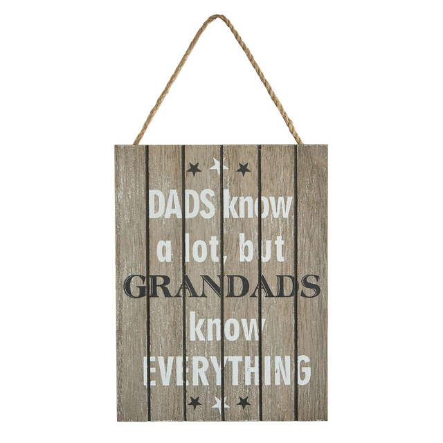 Hanging Sign - Grandad's Know Everything