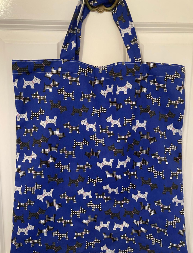 Unlined Tote Bag (Scottie Dog)