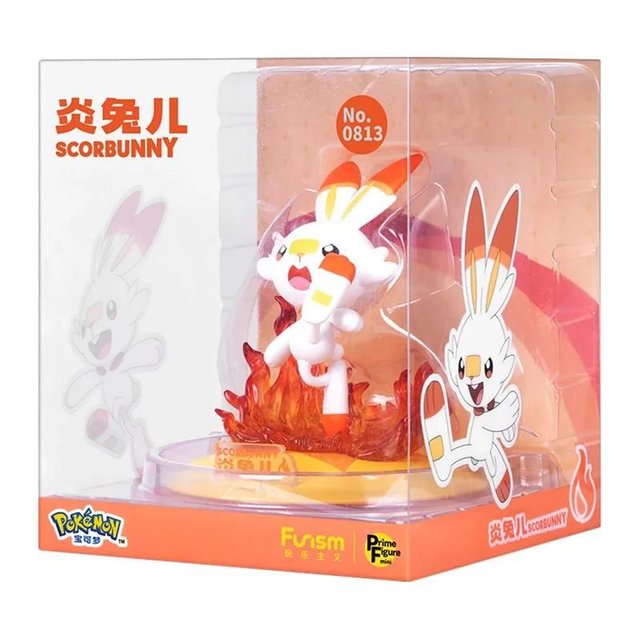 Funism Pokemon Prime Figure Mini Scorbunny Flambino 10cm Figurine