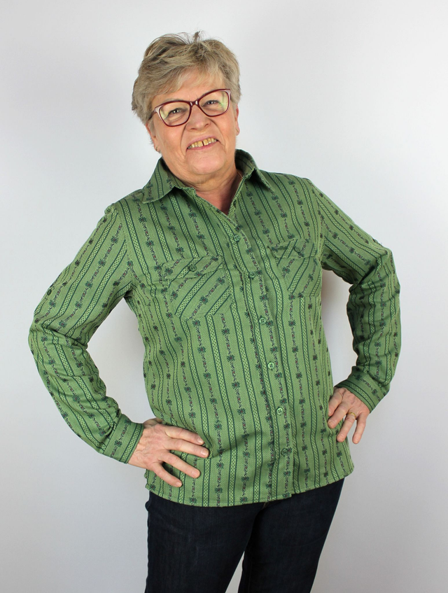 Chemise COOL MAX avec Col L.M Verte