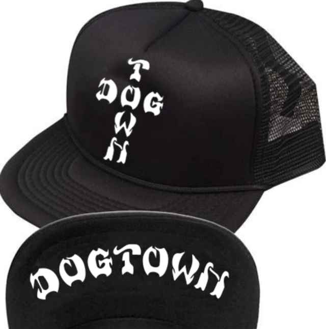 Dogtown Cross Letters Flip Mesh Hat
