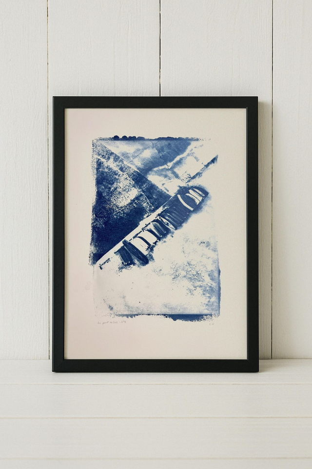 Le port de Loix N°1 - Format A3, Sans Cadre