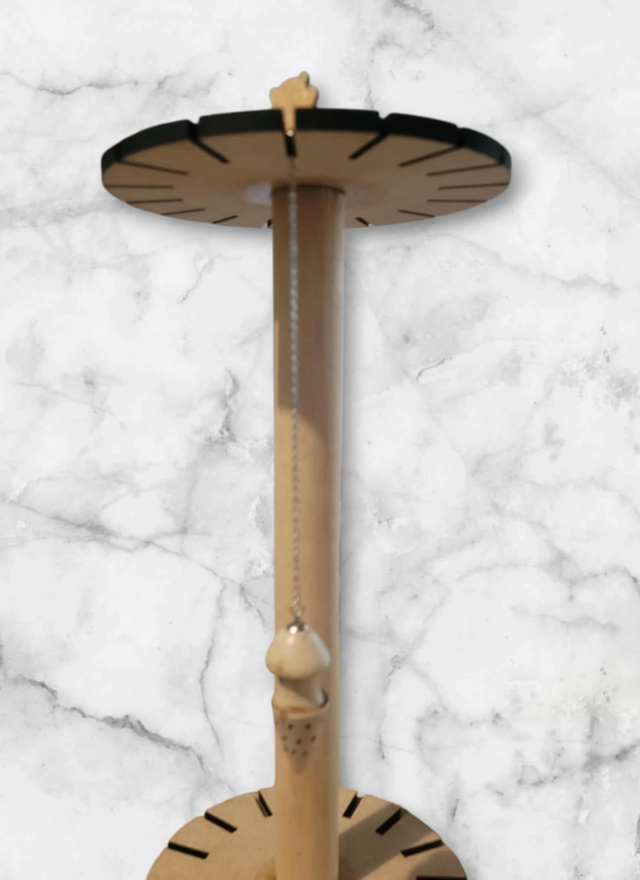 8.Pendule 21 en bois de cerisier