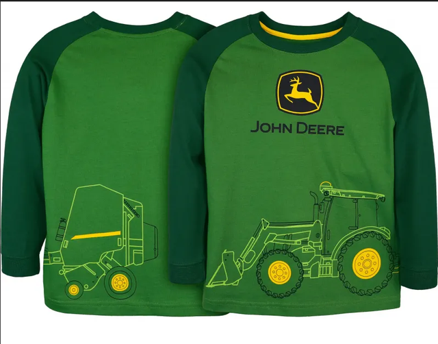 JOHN DEERE Kinder Toddler Sweatshirt Heuballenpresse