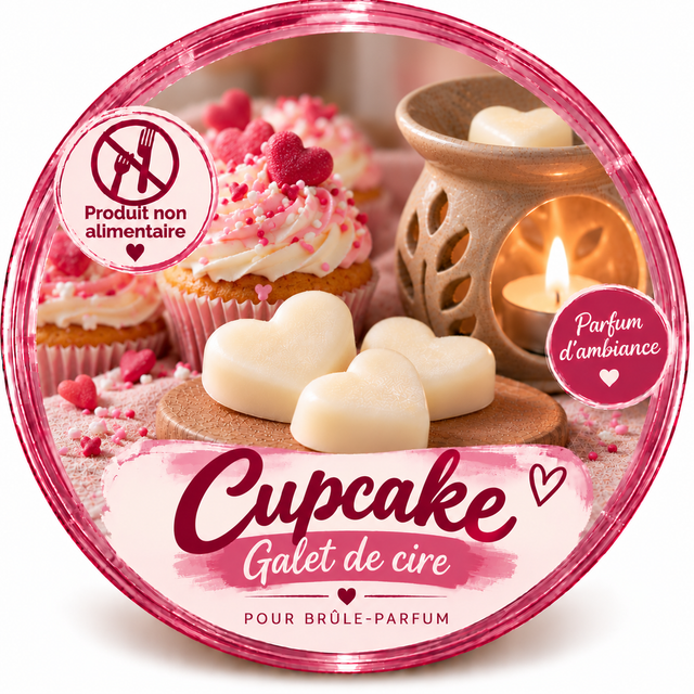 Galet de cire - Cupcake
