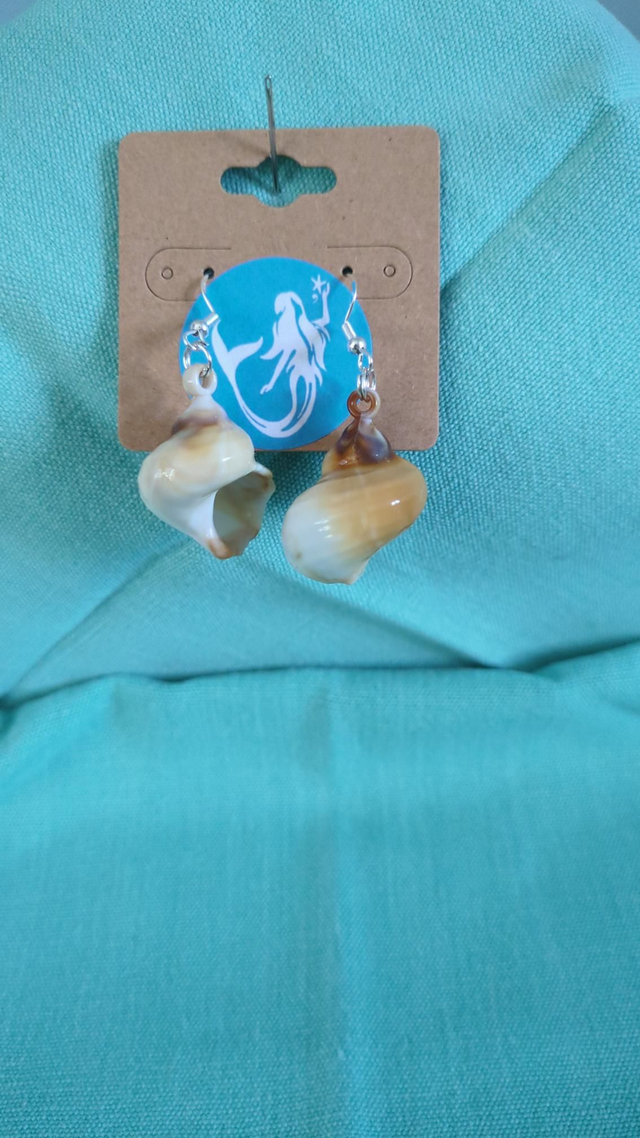 Earrings shell artificial