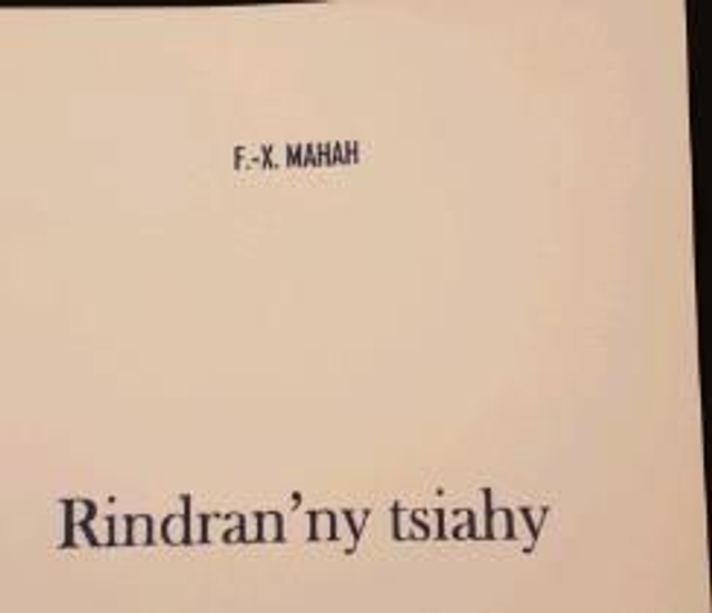 Rindran'ny Tsiahy de FX Mahah